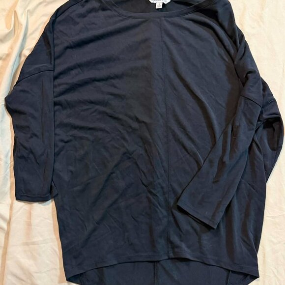 THREE Ophelia Roe Dolman Style 3/4 sleeve tops, SIZE SMALL, 1 black & 2 purple - Picture 9 of 13